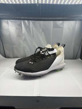Under Armour Harper 5 Low ST Black/White Metal Baseball Cleats
